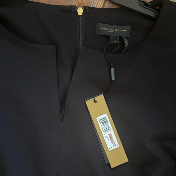 Donna Karan Classic Black Long Sleeve Dress 12 - Picture 2 of 7